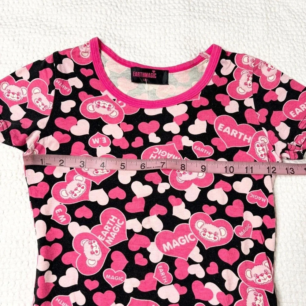 Earth Magic j-fashion heart AOP baby tee